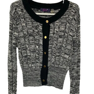 Girl’s Dex  black &white cardigan size 6